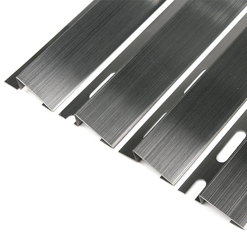 스텐재료분리대 헤어라인(무광) 경사 (내경 8,10,12,15mm / 2.4m)코너 타일 꼼꼼이 몰딩