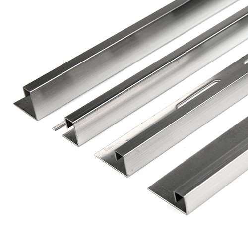 스텐재료분리대 헤어라인 직사각 5mm (8,10,12,15mm/2.4m) 타일 마감 몰딩 꼼꼼이