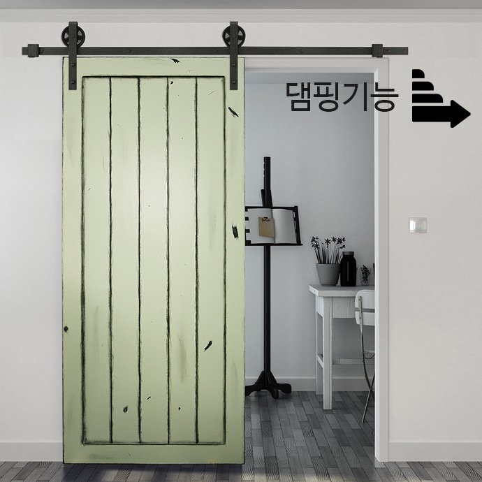도무스 노출용 목문용 슬라이딩 댐핑형 D408 (블랙)