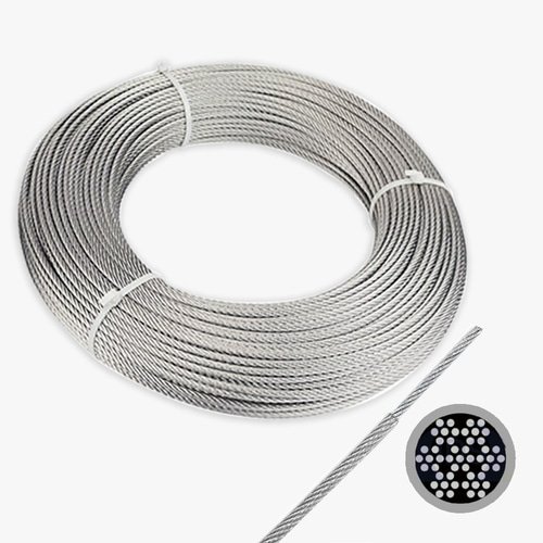 국산 PVC 코팅 와이어 4mm/5mm 100M 코팅철사 농업용 과수용 건설용 산업용 무색투명 와이어줄